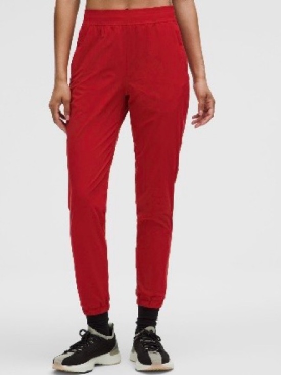 lululemon athletica Pants - Lululemon Size 2 Red Women’s Red Jogger Pants - Lightweight Activewear